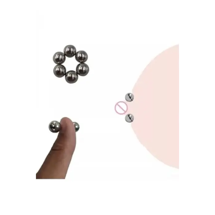 Gümüş Manyetik Meme Ucu Fake Piercing