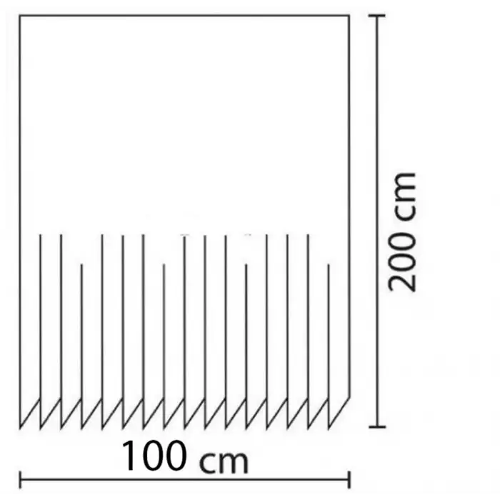 Günce Banyo Duş Perdesi 6932 Tek Kanat 1X100x200