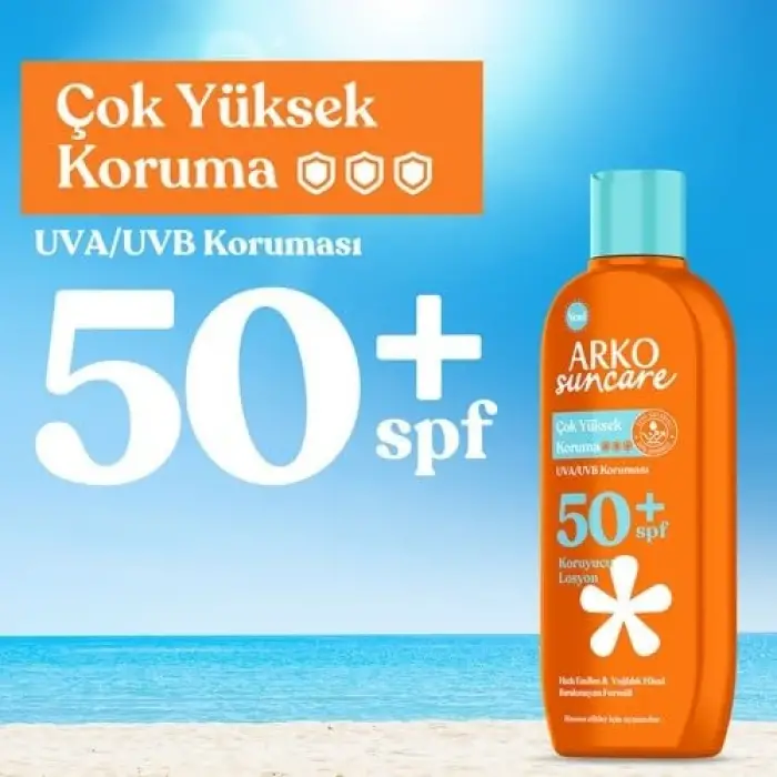 Güneş Bakım Sütü, Spf50+, 200 Mililitre