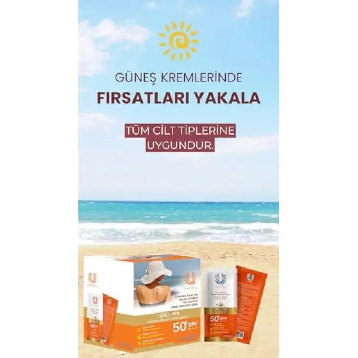 Güneş Kremi 50 SPF 50 Adet
