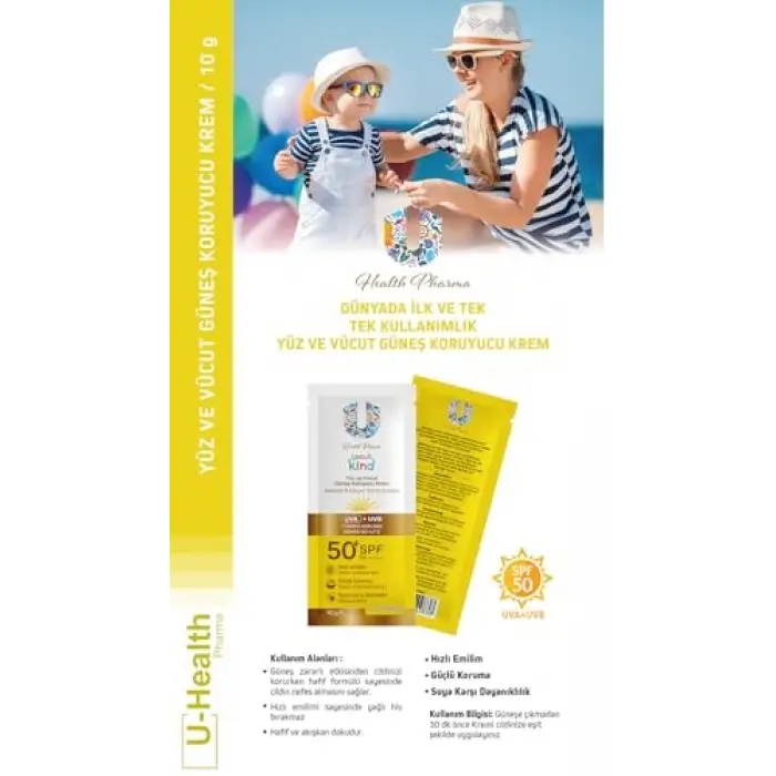 Güneş Kremi 50 SPF Kids 50 Adet