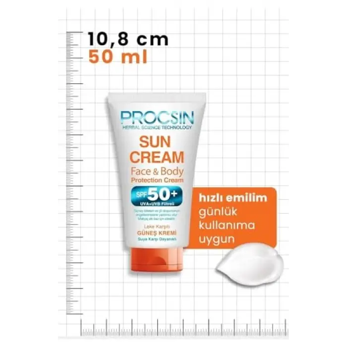 Güneş Kremi Face SPF 50+ 50 ML Mini Boy
