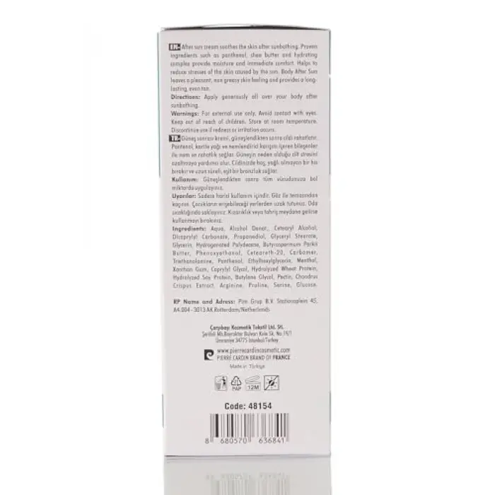 Güneş Sonrası Krem 150 ml/After Sun Cream