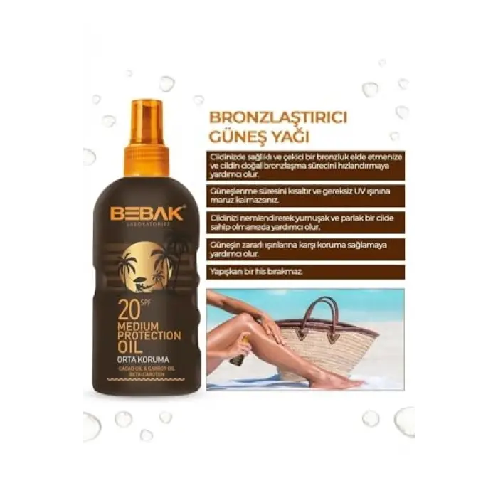 Güneş Yağı 20 Spf 150 Ml
