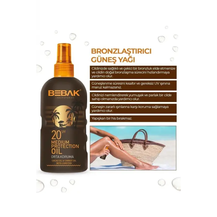 Güneş Yağı 20 Spf 150 Ml