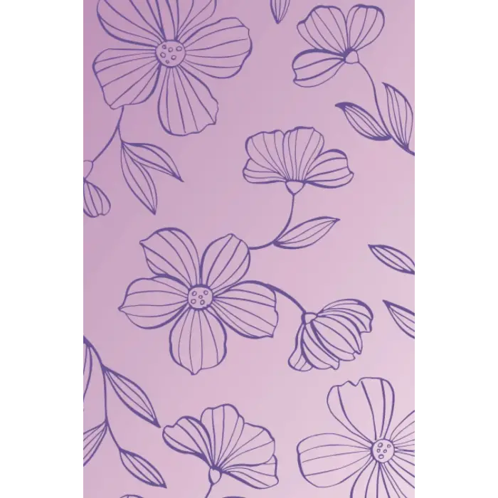 Günlük Çiçek Desenli Defter