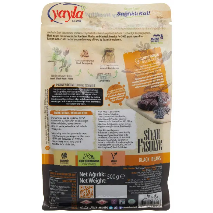 Gurme Siyah Fasulye (500 g)