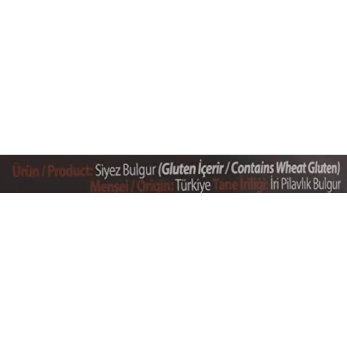 Gurme Siyez Bulgur, 500 g Tekli Paket