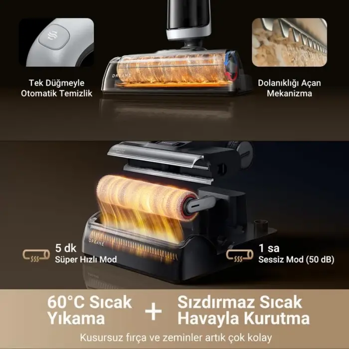 H14 Dual Islak&Kuru Şarjlı Dikey Süpürge