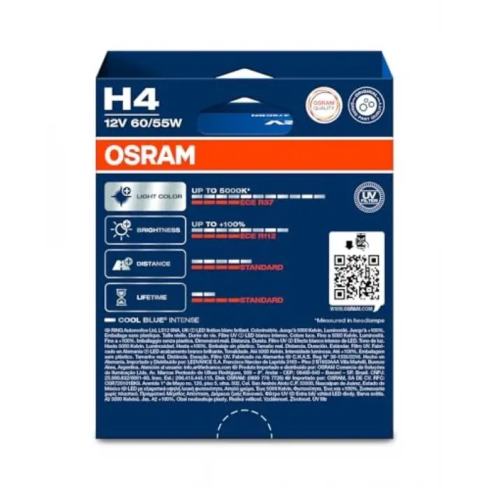 H4 Cool Blue Intense Next Gen 5000K Beyaz Işık (Takım-2 Adet)