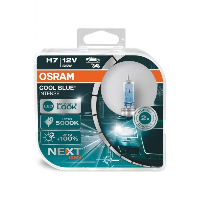 H7 Cool Blue Intense Next Gen 5000k Beyaz Işık 2li 64210cbn-hcb
