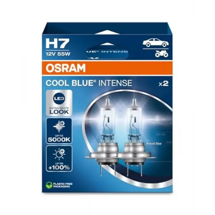 H7 Cool Blue Intense Next Gen 5000K Beyaz Işık (Takım-2 Adet)