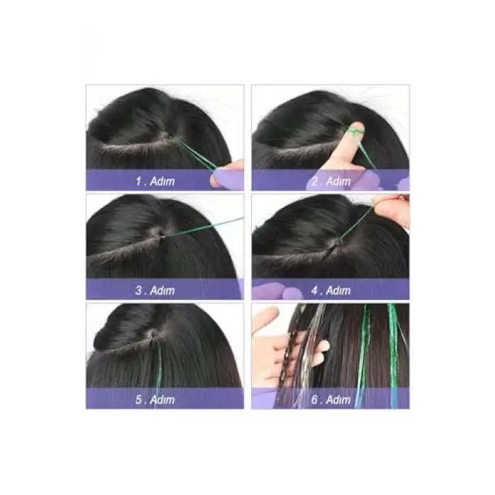 Hair Tinsel Saç Simi - Ht19 Sarı