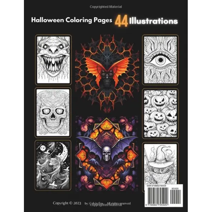 Halloween Ghoulish Patterns: Chillingly Creative Halloween Ghoulish Patterns: Spooky Designs for Coloring Fun, Ideal for Kids and Adults Alike