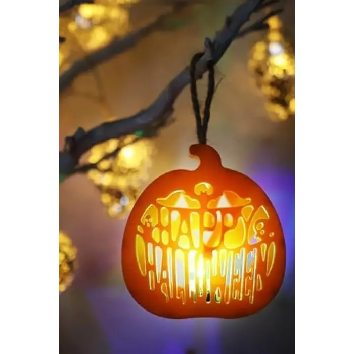 Halloween Işıklı Masa Süsü Balkabağı