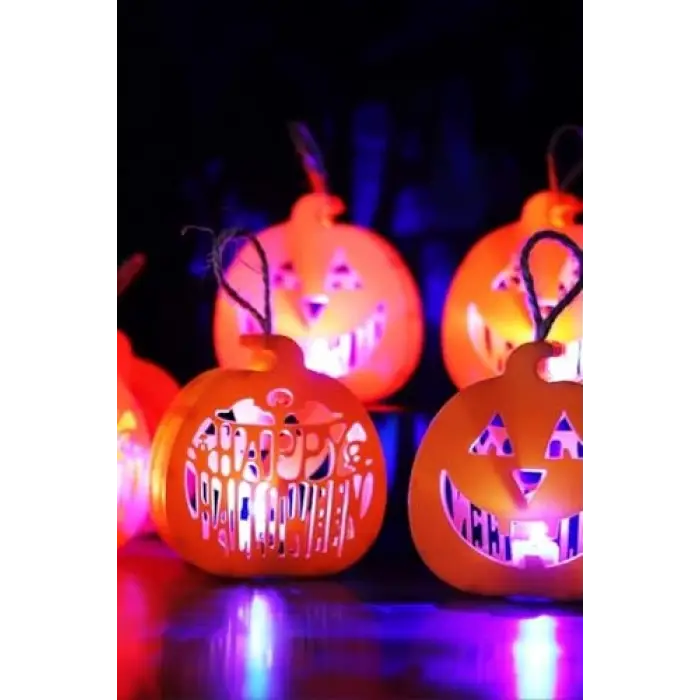 Halloween Işıklı Masa Süsü Balkabağı