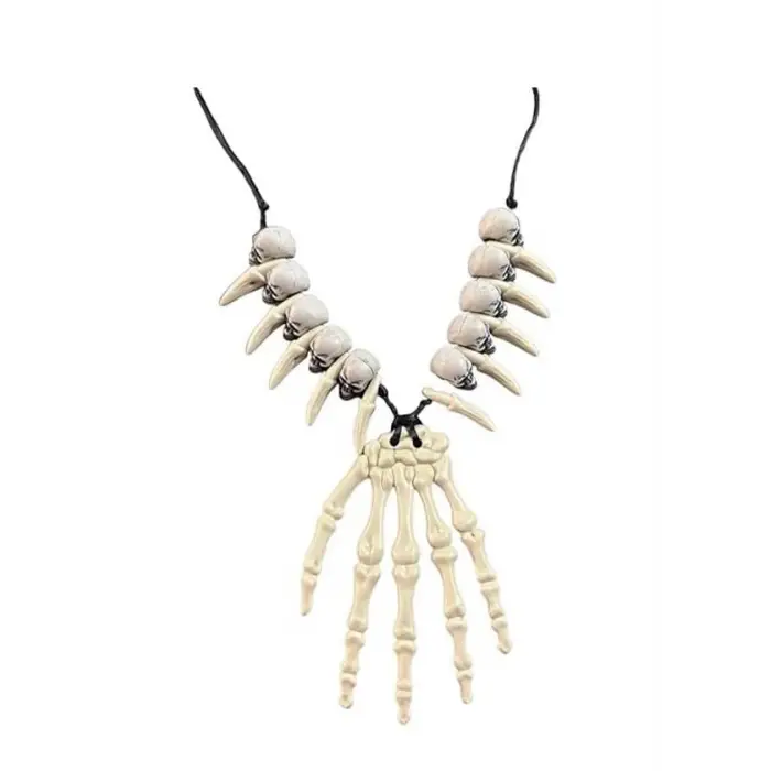 HALLOWEEN KURUKAFA KEMİK KOLYE