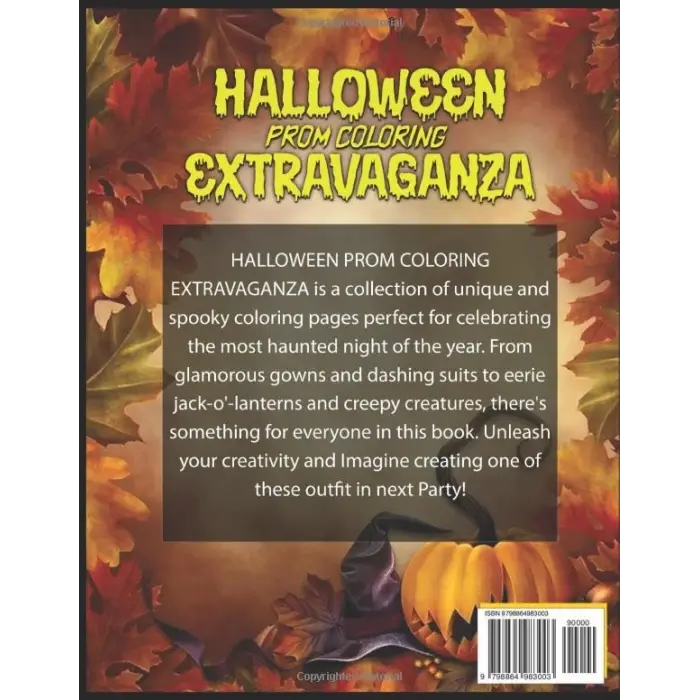 HALLOWEEN PROM COLORING EXTRAVAGANZA