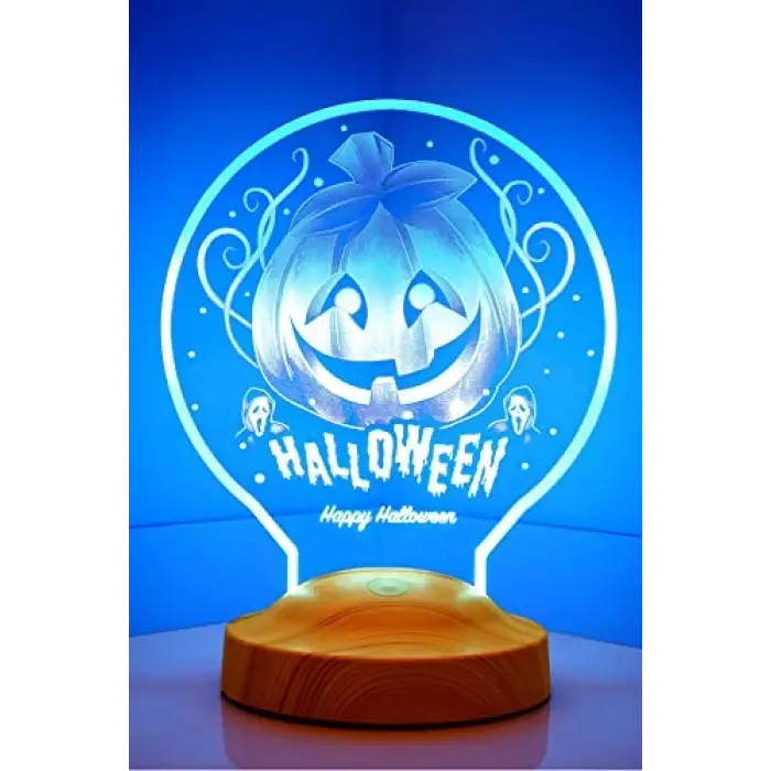 Halloween Temalı 3D LED Lambası