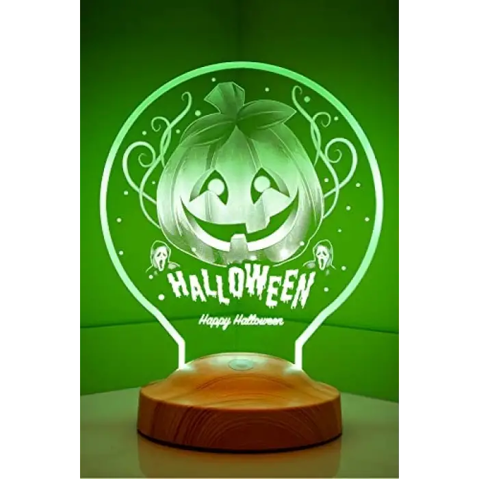 Halloween Temalı 3D LED Lambası