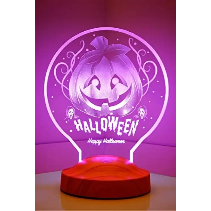 Halloween Temalı 3D LED Lambası