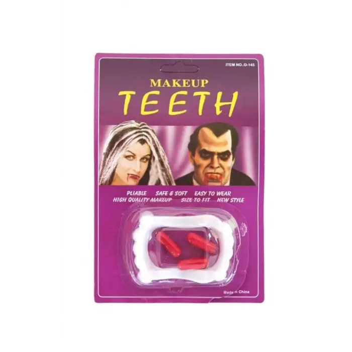 Halloween Vampir Dişi Kan Kapsüllü
