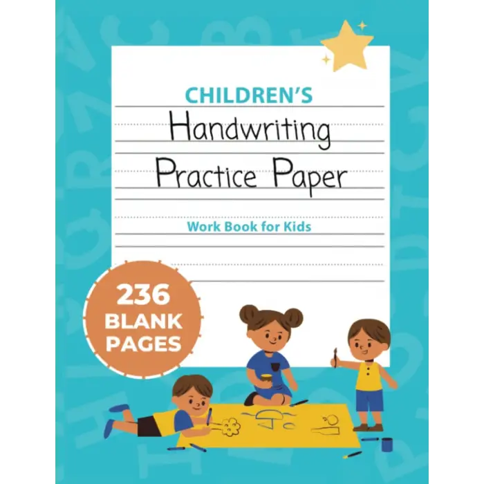 Handwriting Practice Paper for Kids: 250 Page Dotted Line Notebook: Handwriting Practice Paper Notebook / Blank Handwriting Practice Books For Kids