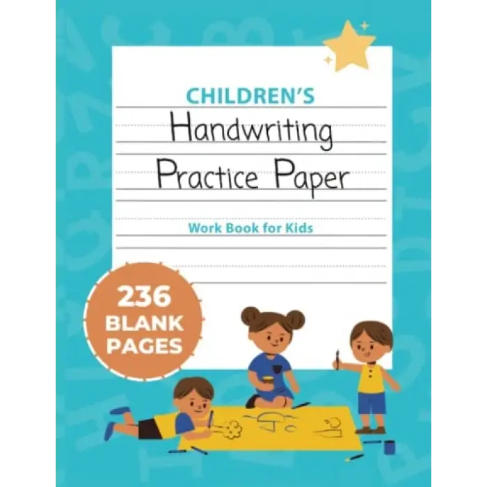 Handwriting Practice Paper for Kids: 250 Page Dotted Line Notebook: Handwriting Practice Paper Notebook / Blank Handwriting Practice Books For Kids