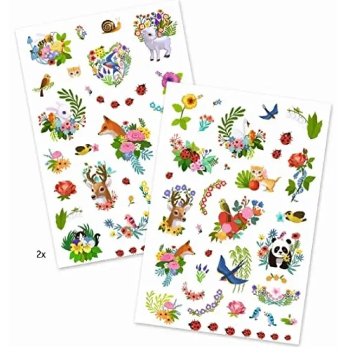 Happy Spring temalı geçici dövme