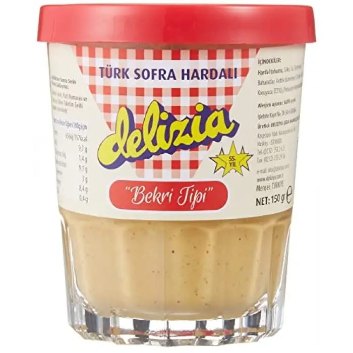Hardal Bekri Tipi; Türk Sofra Hardalı, 150 g
