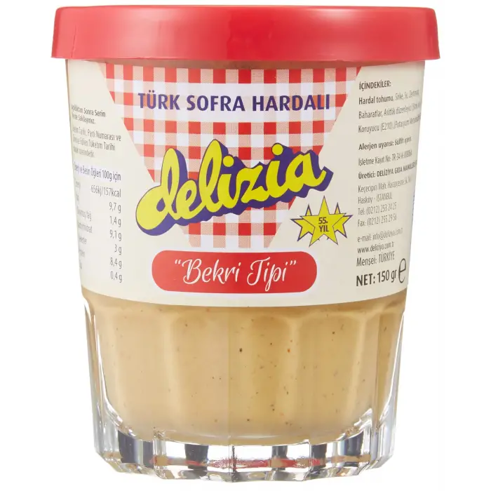 Hardal Bekri Tipi; Türk Sofra Hardalı, 150 g