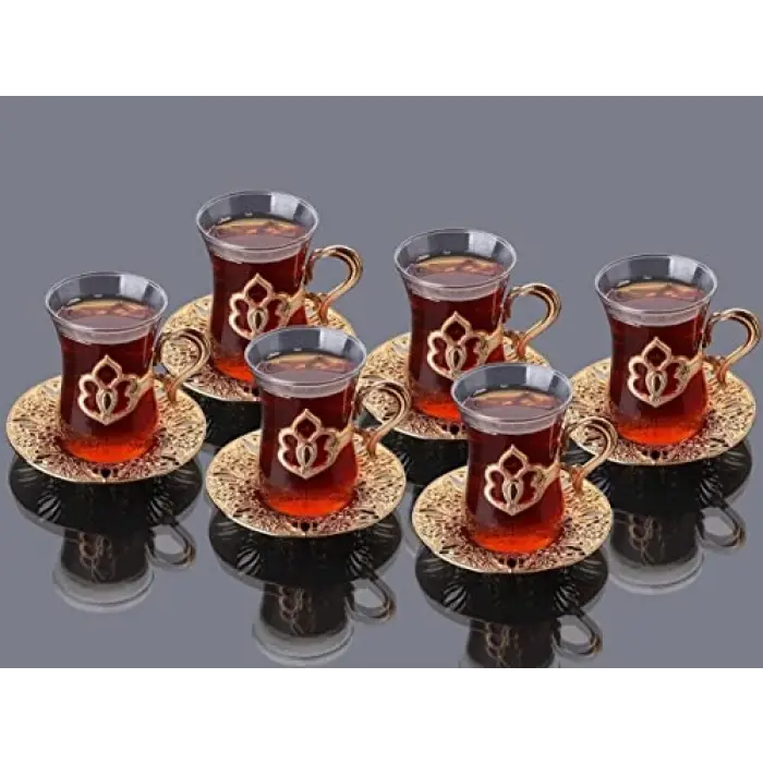 HARMAN 12 PARÇA ÇAY SETİ (Altın)