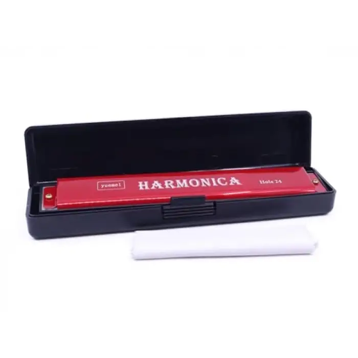 Harmonica Büyük Boy Mızıka Kırmızı