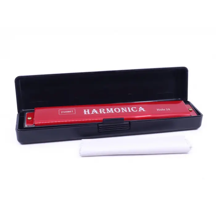 Harmonica Büyük Boy Mızıka Kırmızı