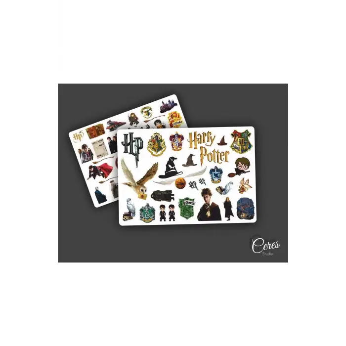 Harry Potter Sticker, 2-5 Cm Arası, 2 Sayfa, 54 Adet