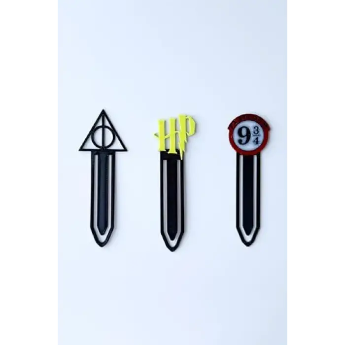 Harry Potter Temalı Kitap Ayracı, 3lü Set