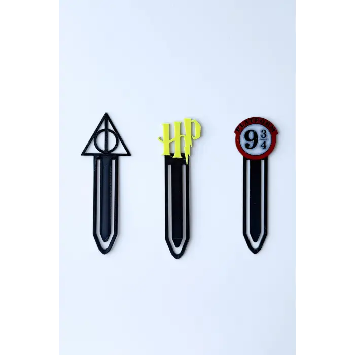 Harry Potter Temalı Kitap Ayracı, 3lü Set