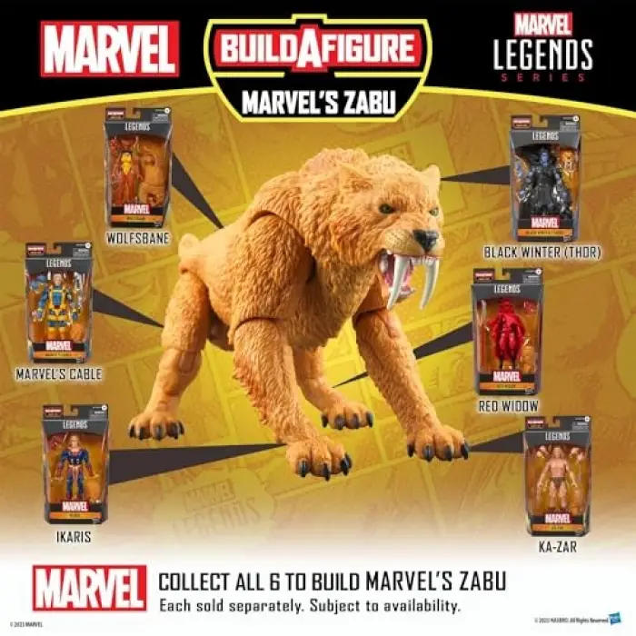 Hasbro Legends Series Ka-Zar Aksiyon Figürü ( s Zabu BAF), Comics