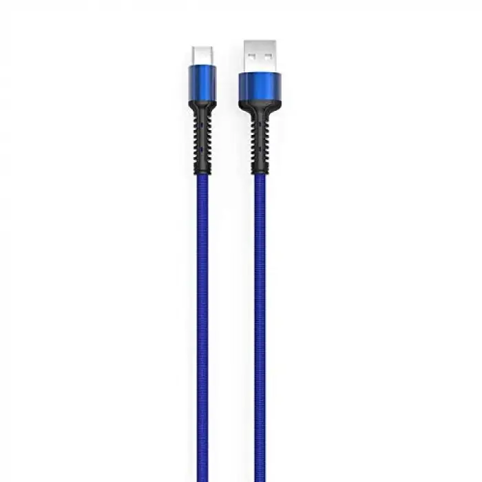 Hasır, Kırılmaya Dayanıklı 3m LS65 Type-C USB Kablo Mavi