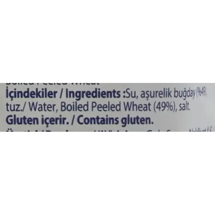 Haşlanmış Aşurelik Buğday (250 g) Tekli Paket