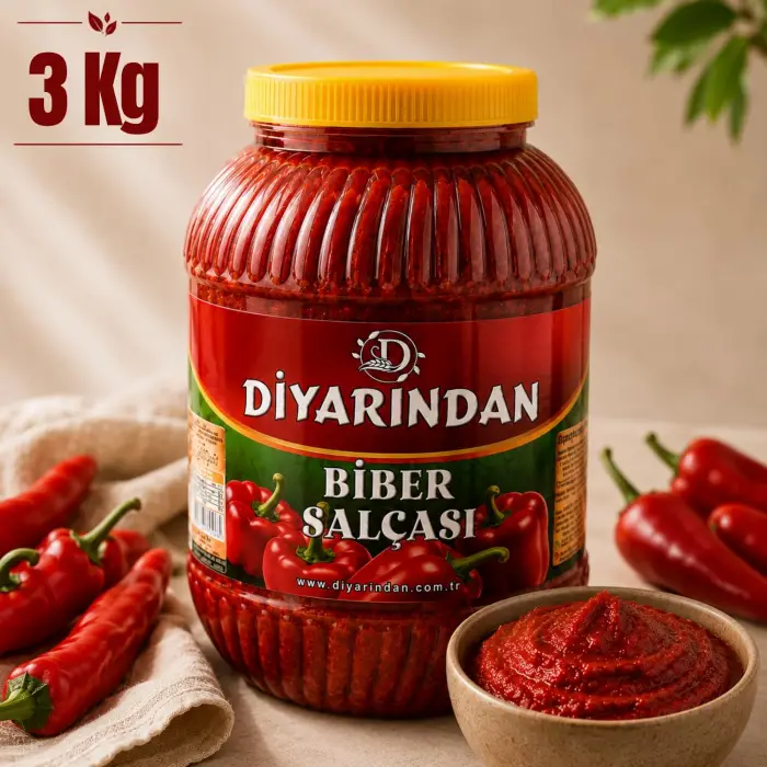 Hatay Tatlı Biber Salçası 3 Kg