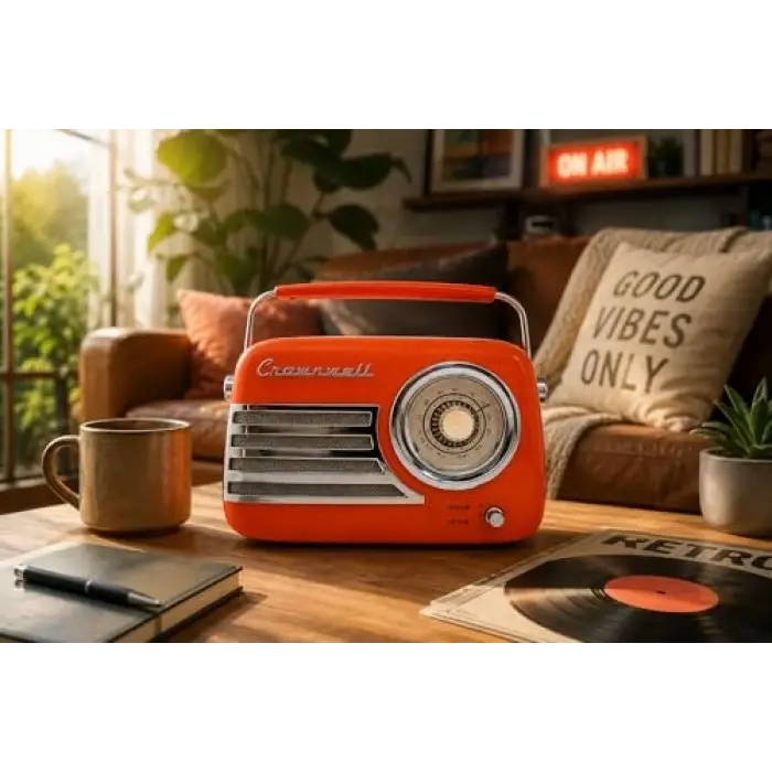 Havana Turuncu Retro Bluetooth FM Radyo
