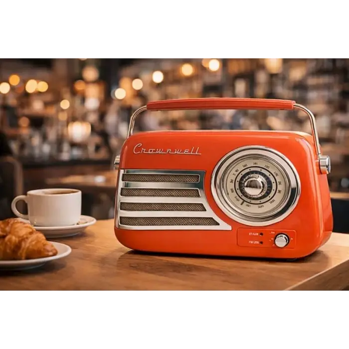 Havana Turuncu Retro Bluetooth FM Radyo
