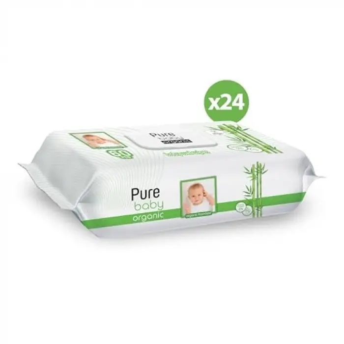 Havlu, Organik Bambu Özlü Islak 24×60 (1440 Yaprak)