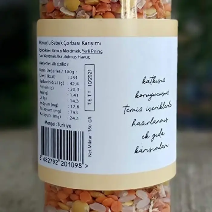 Havuçlu Bebek Çorbası Karışımı 180 g
