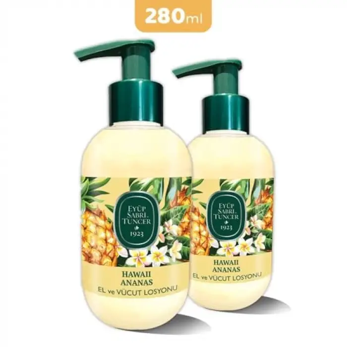 Hawaii Ananas El ve Vücut Losyonu 280 ml x 2
