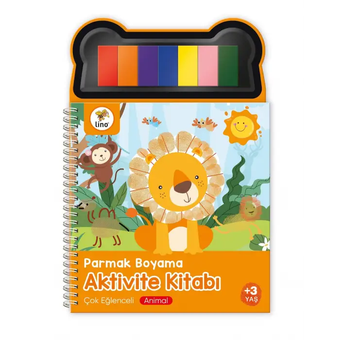 Hayvanlar Temalı Parmak Boyama Aktivite Kitabı