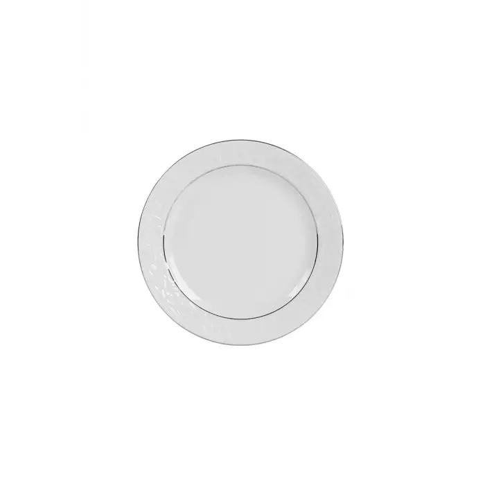 Hazan Platin Yaldız Düz Tabak Tekli 25cm
