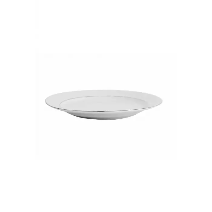 Hazan Platin Yaldız Düz Tabak Tekli 25cm