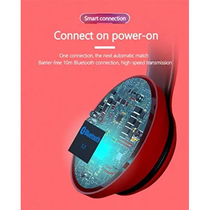HD200 Kablosuz Bluetooth 5.0 Kulak Üstü Kulaklık Siyah